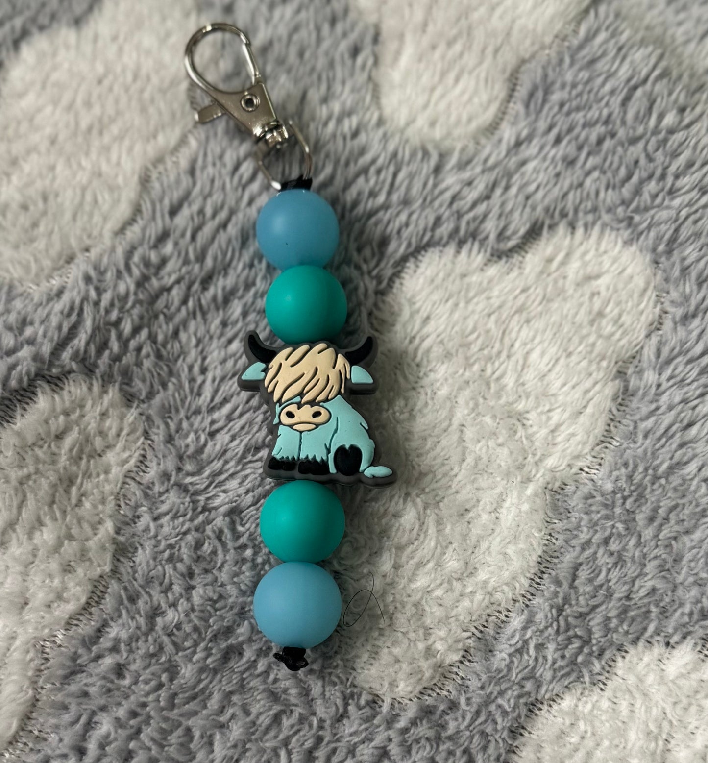 Highland cow Keychain #1